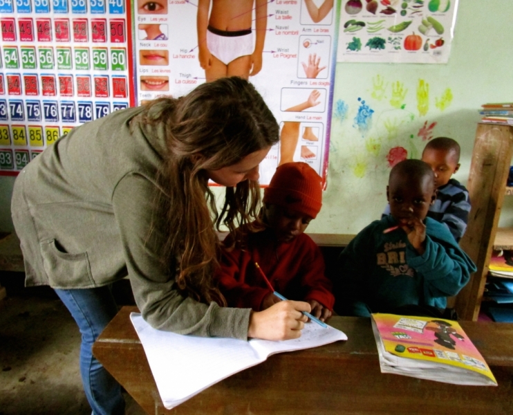 Teaching Children in Tanzania