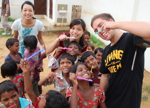 Volunteer in  Street children project in India