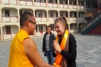 Teach Monk Children at the Monastery in Nepal
