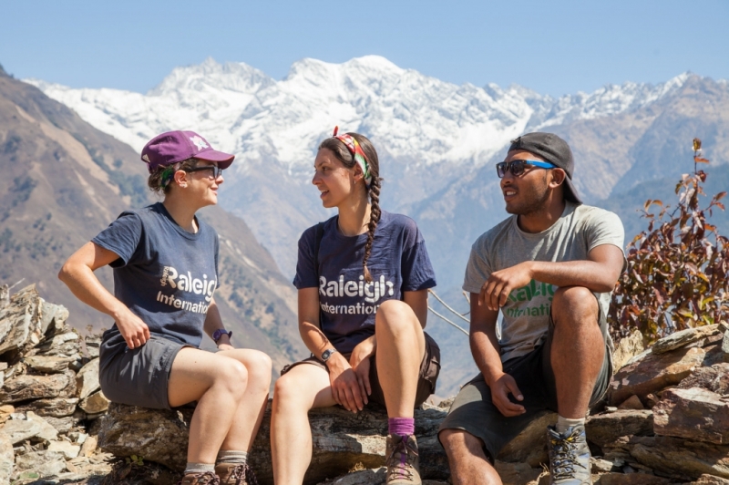 3-part impact projects in Nepal with Raleigh