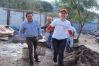Volunteer in the construction area