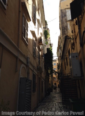 Tipycally street of Corfù Town
