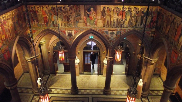 Entrance lobby of the Scottish National Portrait Gallery, copyright CC User byronv2 on Flickr