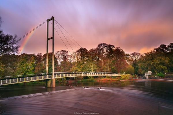 Bridge in Bute Park, central Cardiff, copyright CC user Patana Rattananavathong on Flickr