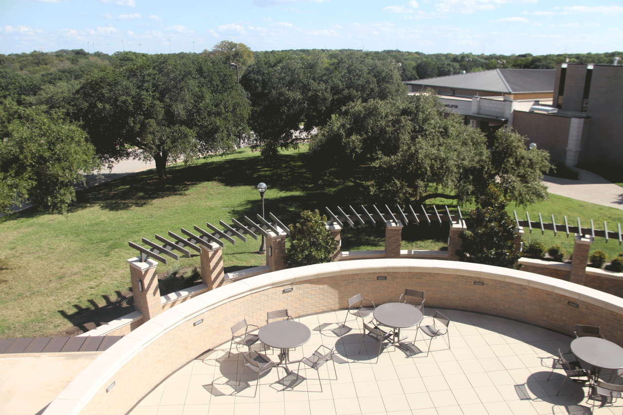 Science - The outdoor classroom at the McLennan Community College Science building.